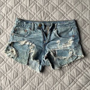 American Eagle Ripped Jean Shorts